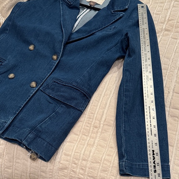 NWT Pilcro and the Letterpress by Anthropologie Blue Double-Breasted 
Jacket - S - Picture 15 of 15